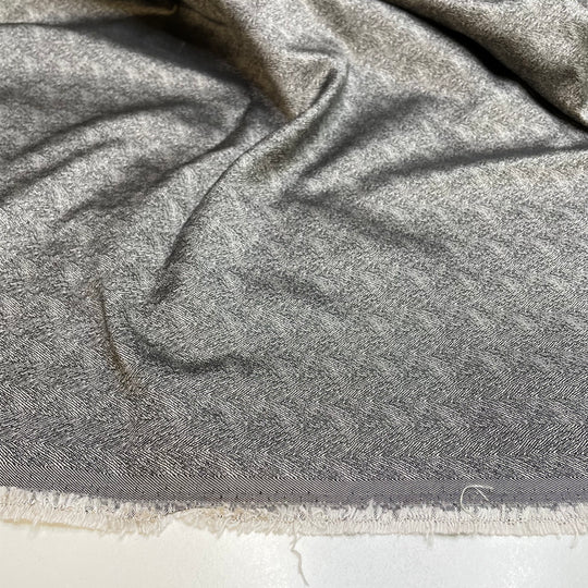 UB - Herringbone Zebra - Polyester Blend Woven - Grey/Silver Animal Print - 2.1M Bundle (6817805303921)