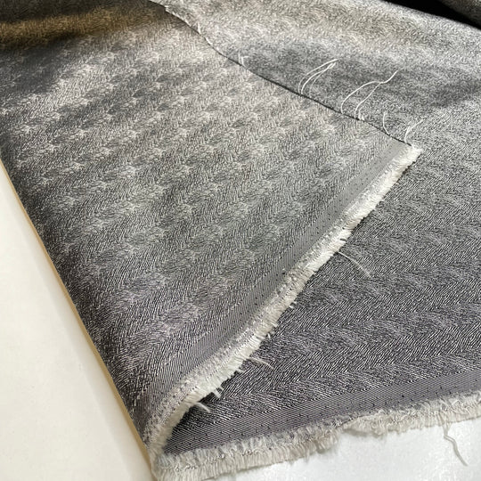 UB - Herringbone Zebra - Polyester Blend Woven - Grey/Silver Animal Print - 2.1M Bundle (6817805303921)