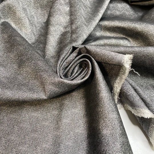 UB - Herringbone Zebra - Polyester Blend Woven - Grey/Silver Animal Print - 2.1M Bundle (6817805303921)