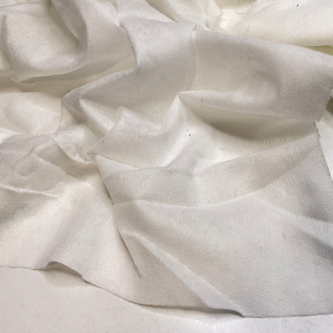 Fusible Interfacing - Iron On Interfacing Synthetic Blend Woven - White - 2M Bundle (6817856913521)