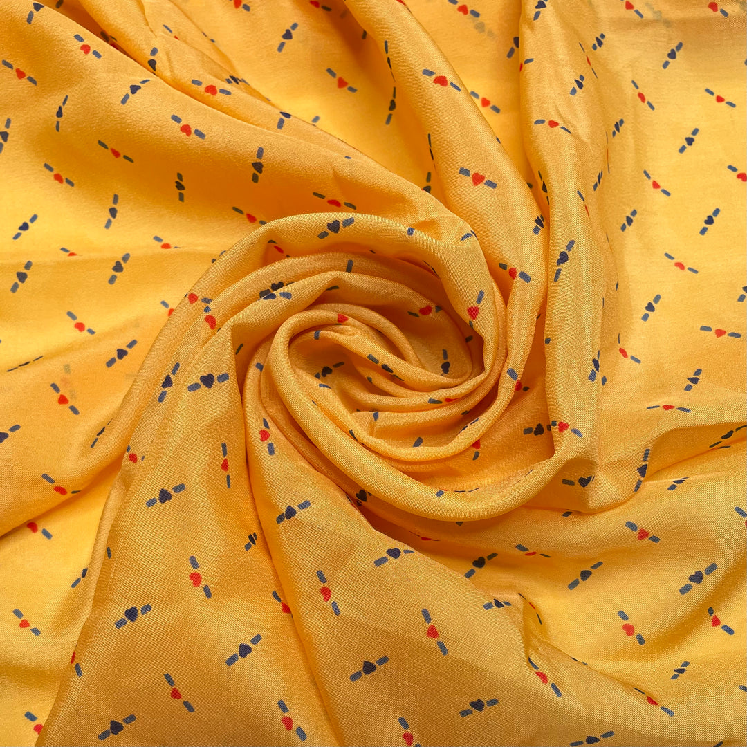 Make Merry - Poly Woven - Yellow Multi Hearts - 0.95M Bundle (6818244853873)