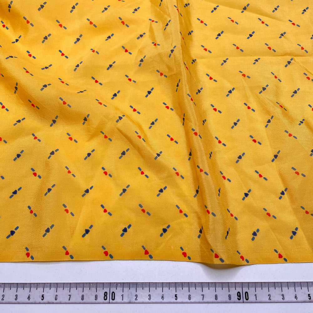 Make Merry - Poly Woven - Yellow Multi Hearts - 0.95M Bundle (6818244853873)