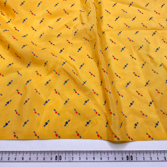 Make Merry - Poly Woven - Yellow Multi Hearts - 0.95M Bundle (6818244853873)