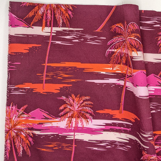 NTF Nov 24 - Cotton Woven - Pink/Magenta Island Art - Bundles (6820686921841)