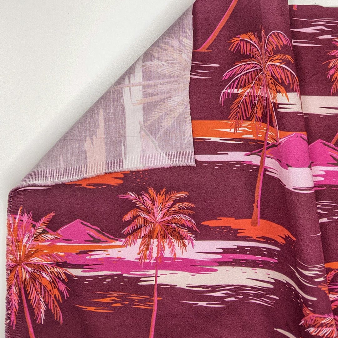 NTF Nov 24 - Cotton Woven - Pink/Magenta Island Art - Bundles (6820686921841)