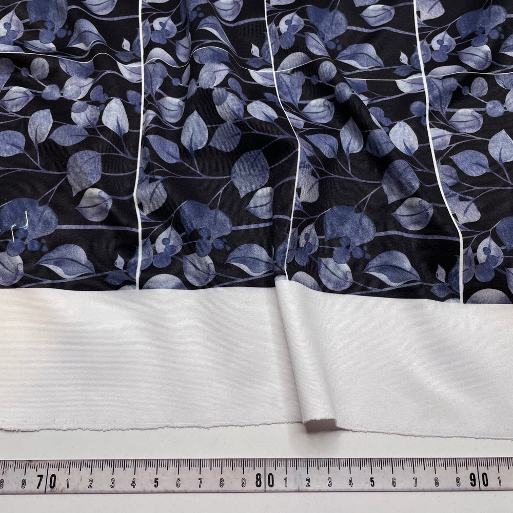 Picturesque - Poly/Spandex Knit - Navy Botanical - 1.35M Bundle (6820700684401)