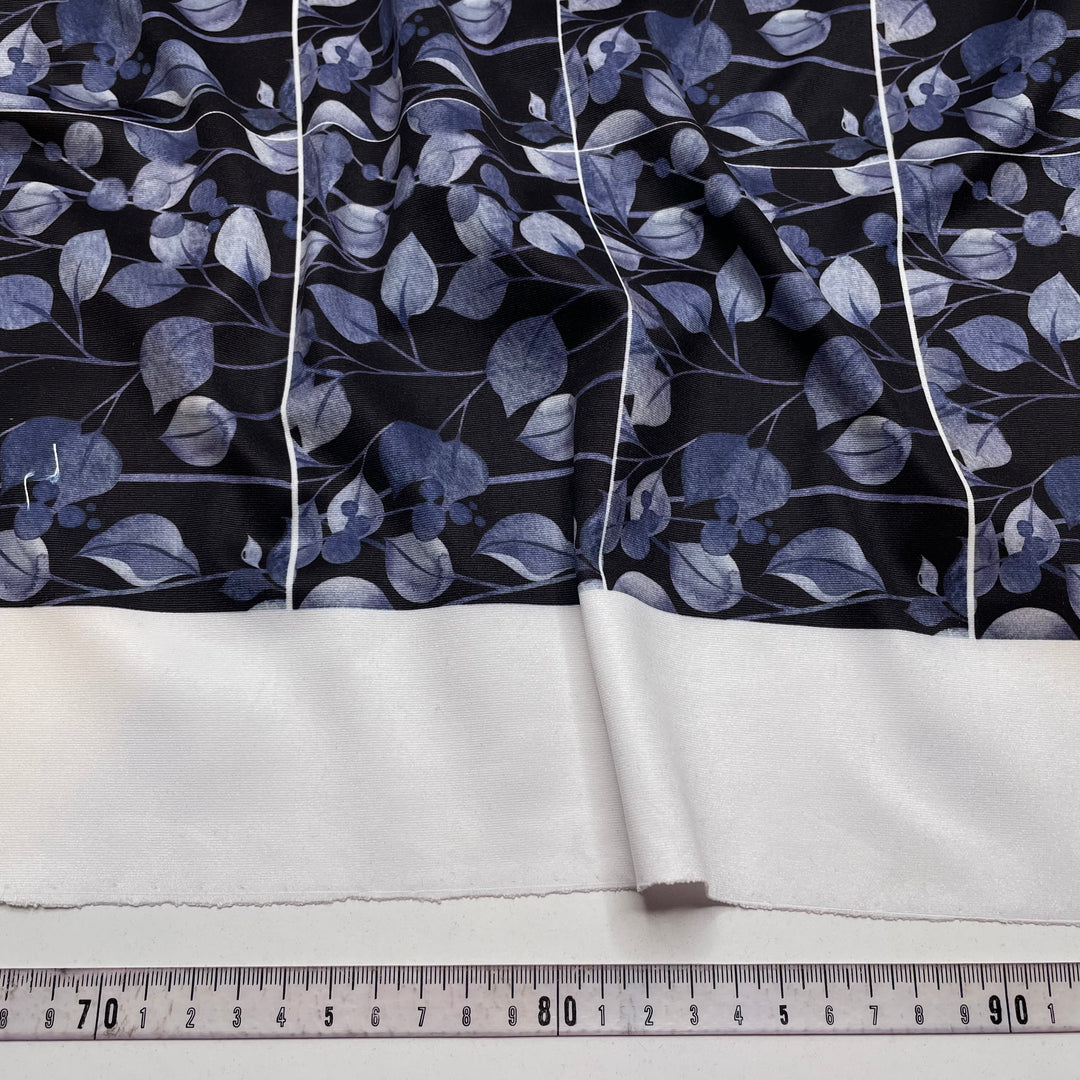 Picturesque - Poly/Spandex Knit - Navy Botanical - 1.35M Bundle (6820700684401)