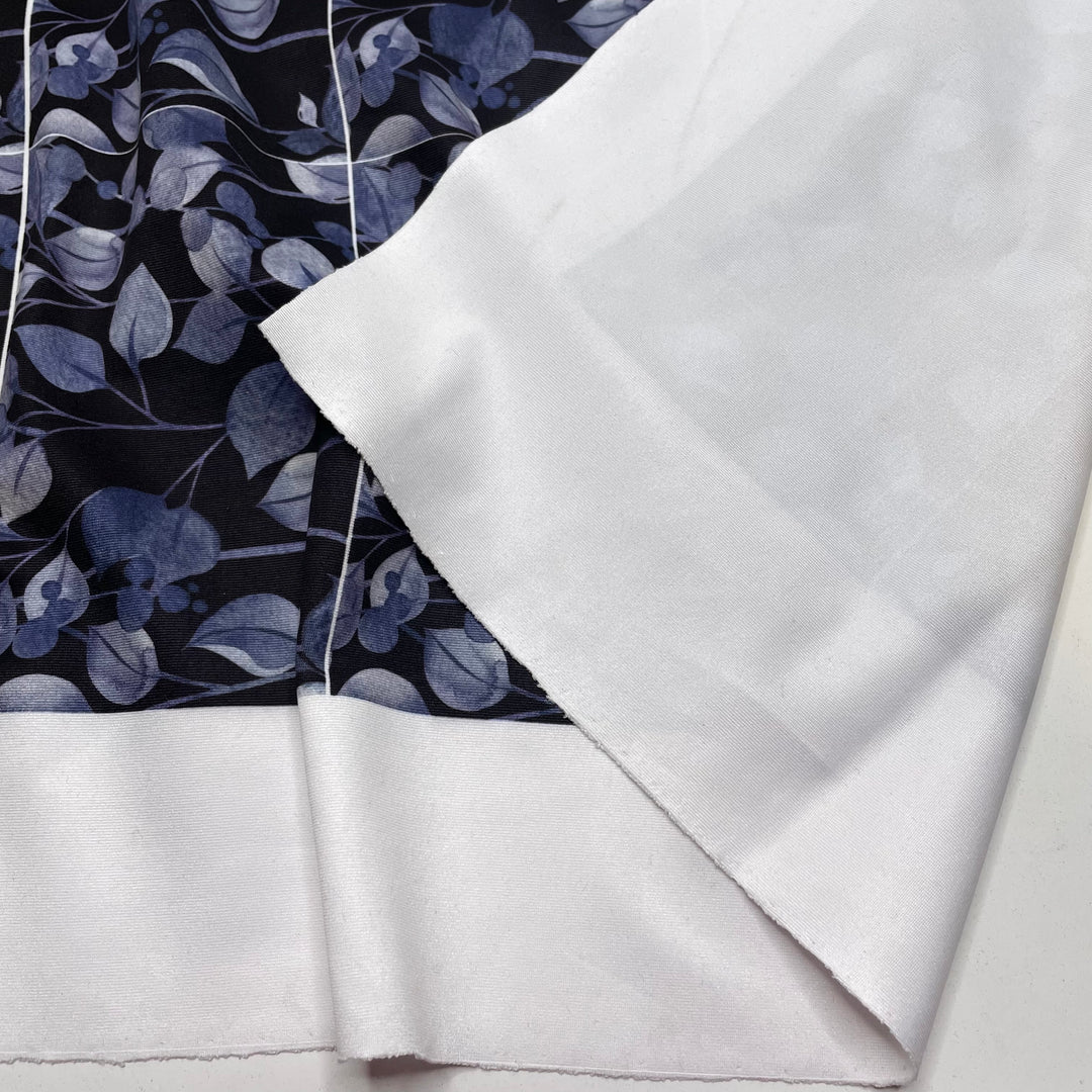 Picturesque - Poly/Spandex Knit - Navy Botanical - 1.35M Bundle (6820700684401)