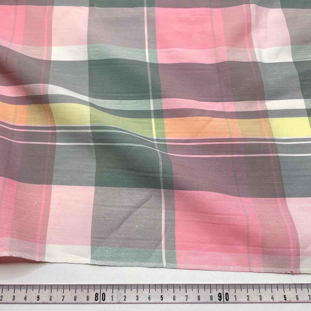 Party Plaid - Poly Woven - Pink Multi Plaid - 2.2M Bundle (6821869125745)
