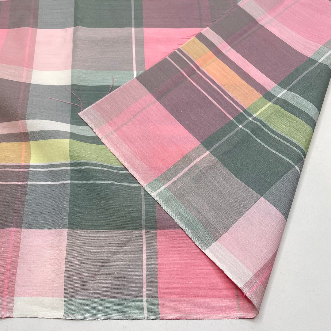 Party Plaid - Poly Woven - Pink Multi Plaid - 2.2M Bundle (6821869125745)