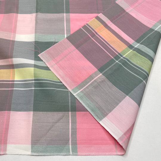 Party Plaid - Poly Woven - Pink Multi Plaid - 2.2M Bundle (6821869125745)