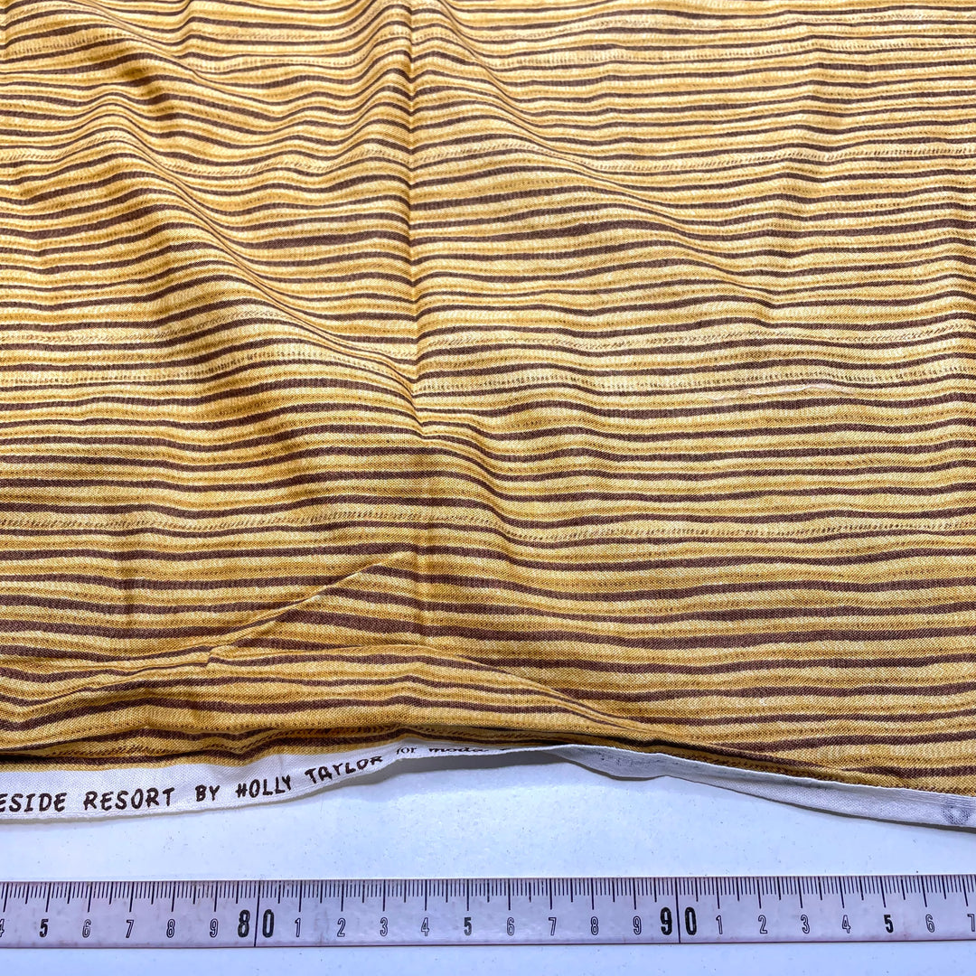 English Toffee - Cotton Woven - Beige/Brown Stripes - 2.3M Bundle (6821901631601)