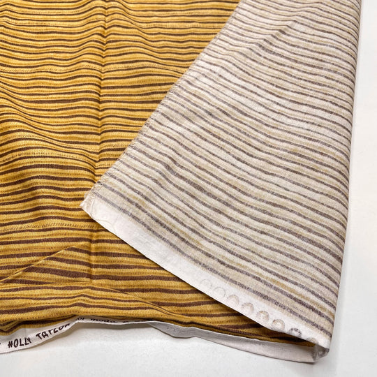 English Toffee - Cotton Woven - Beige/Brown Stripes - 2.3M Bundle (6821901631601)