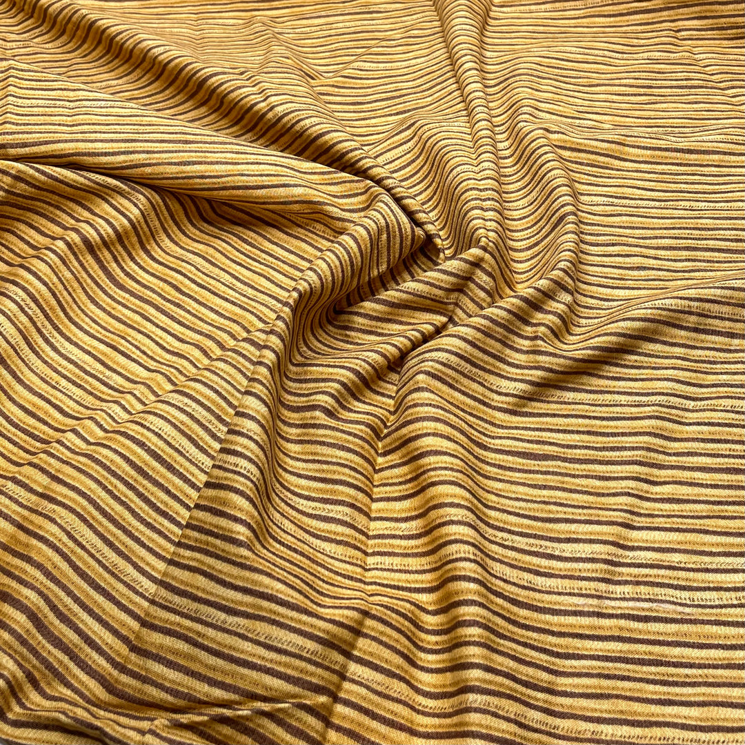 English Toffee - Cotton Woven - Beige/Brown Stripes - 2.3M Bundle (6821901631601)