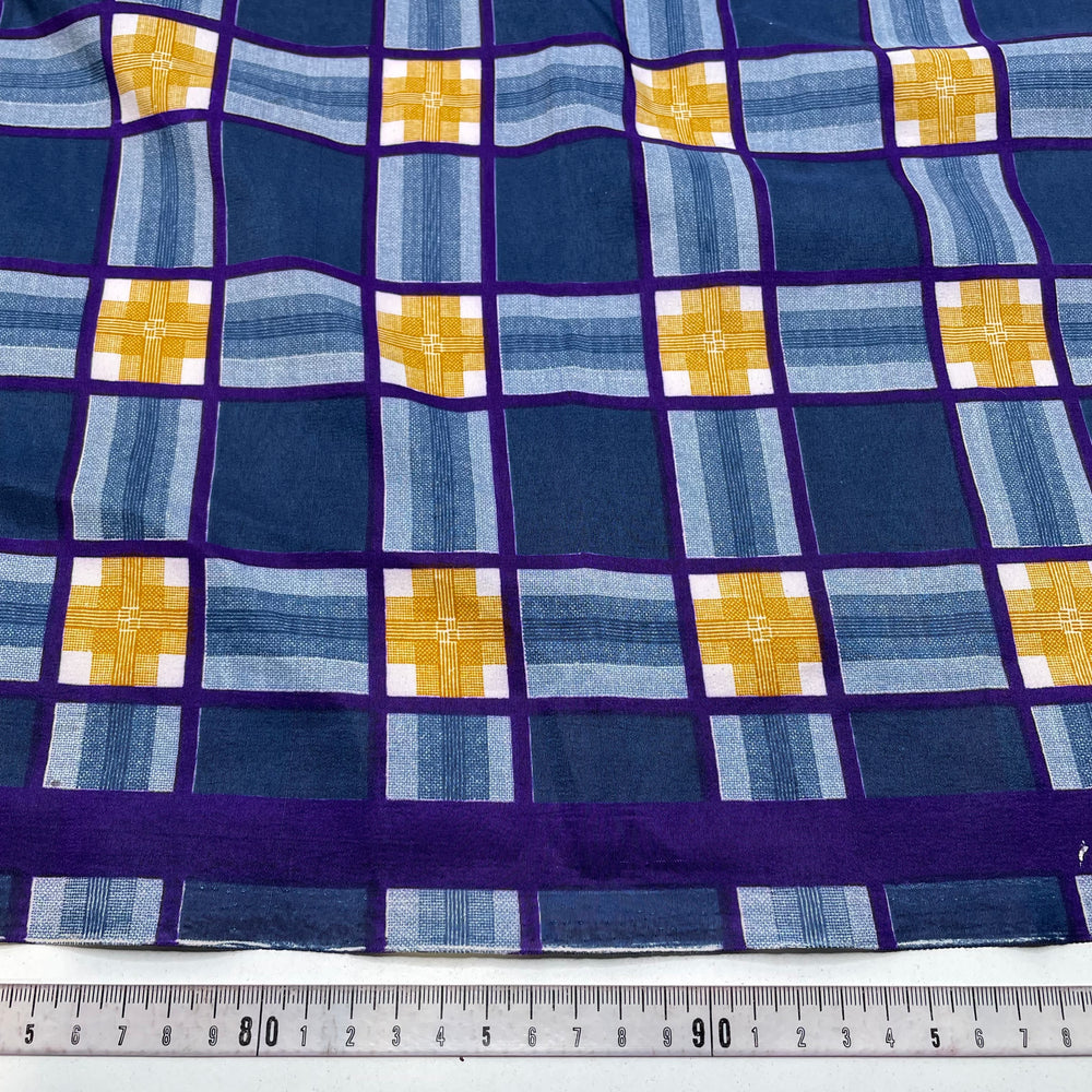 Lay In On The Line - Poly Woven - Navy Multi Plaid - 1.8M Bundle (6822740787313)
