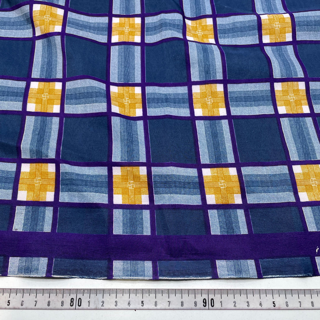 Lay In On The Line - Poly Woven - Navy Multi Plaid - 1.8M Bundle (6822740787313)