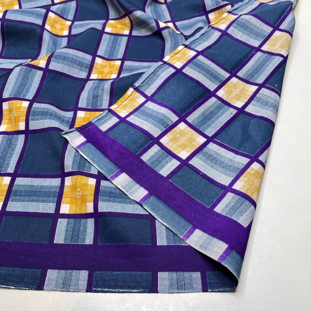 Lay In On The Line - Poly Woven - Navy Multi Plaid - 1.8M Bundle (6822740787313)
