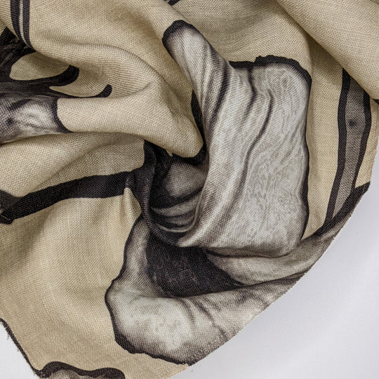 Graphite Garden - Linen Woven - Cream/Black Floral - 0.9M Bundle (6823646953585)