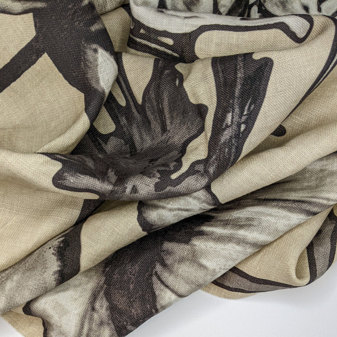 Graphite Garden - Linen Woven - Cream/Black Floral - 0.9M Bundle (6823646953585)