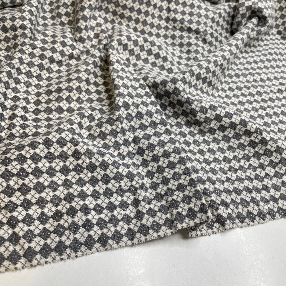 Wrapping Paper - Cotton Knit - White/Grey Geometric - 1.9M Bundle (6824383709297)