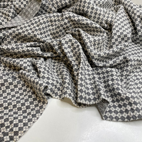 Wrapping Paper - Cotton Knit - White/Grey Geometric - 1.9M Bundle (6824383709297)