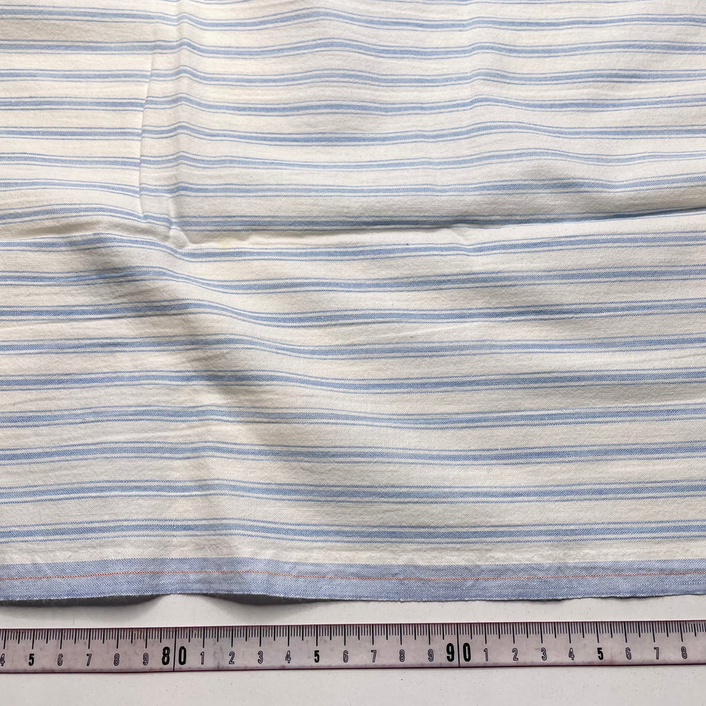 Candy Striper - Cotton Woven - White/Blue Stripes - 0.55M Bundle (6825628729457)