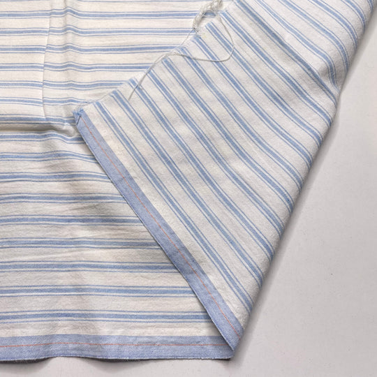 Candy Striper - Cotton Woven - White/Blue Stripes - 0.55M Bundle (6825628729457)