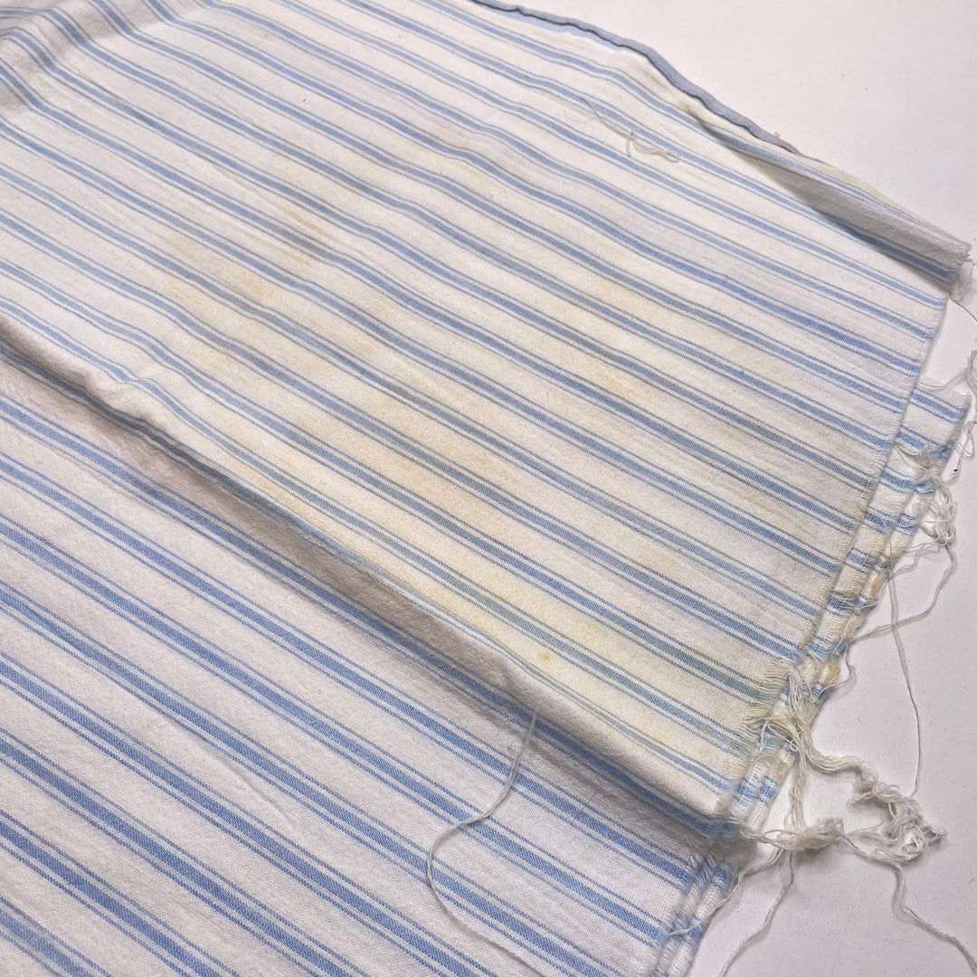 Candy Striper - Cotton Woven - White/Blue Stripes - 0.55M Bundle (6825628729457)