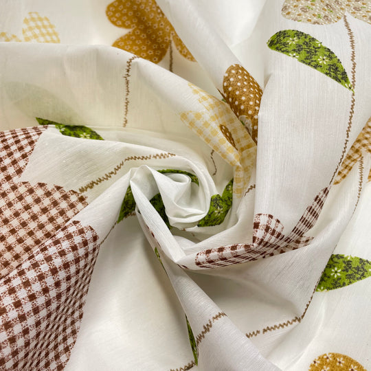 All In A Row - Synthetic Woven - Cream Multi Floral Border - Bundles (6825637412977)