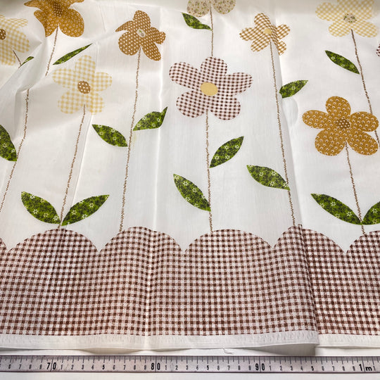 All In A Row - Synthetic Woven - Cream Multi Floral Border - Bundles (6825637412977)