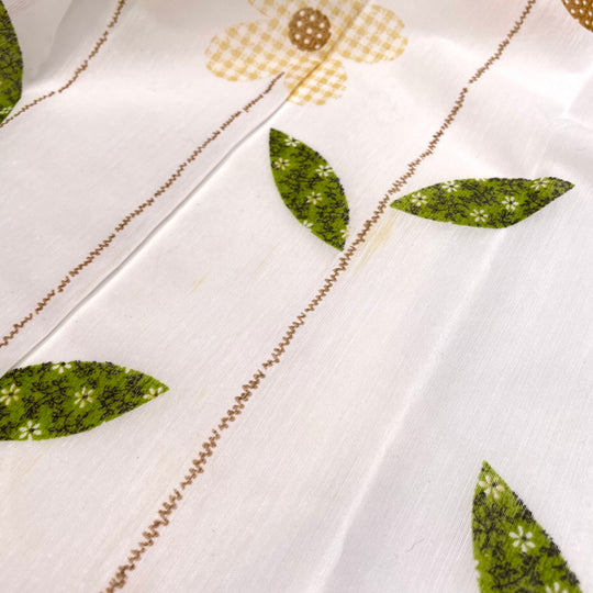 All In A Row - Synthetic Woven - Cream Multi Floral Border - Bundles (6825637412977)