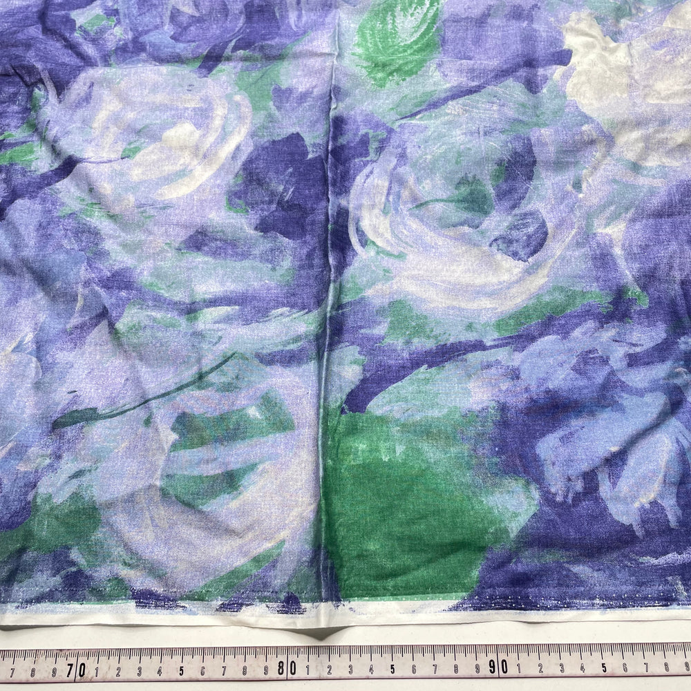 Water Lilies - Lawn Cotton Woven - Blue Multi Floral - 1.4M Bundle (6825639149681)