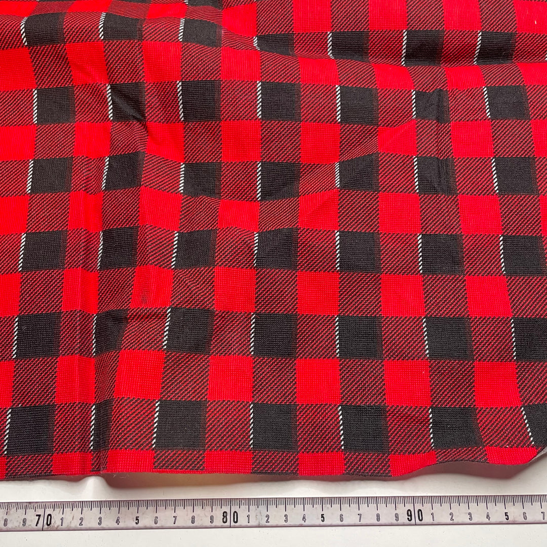 Christmas Check - Poly Woven - Red/Black Check - 1.95M Bundle (6825654222961)