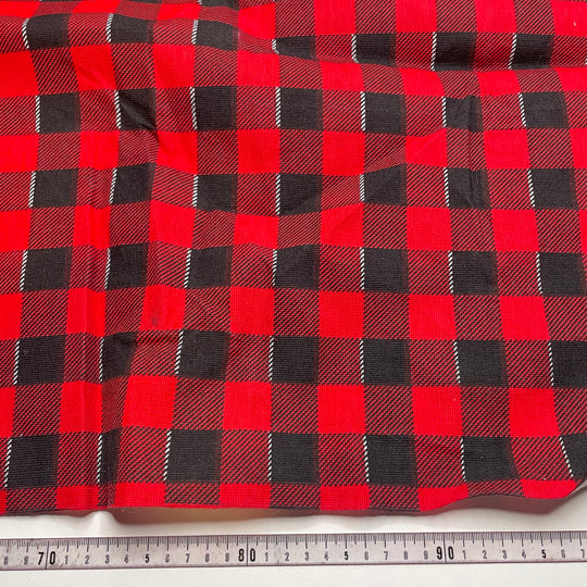 Christmas Check - Poly Woven - Red/Black Check - 1.95M Bundle (6825654222961)
