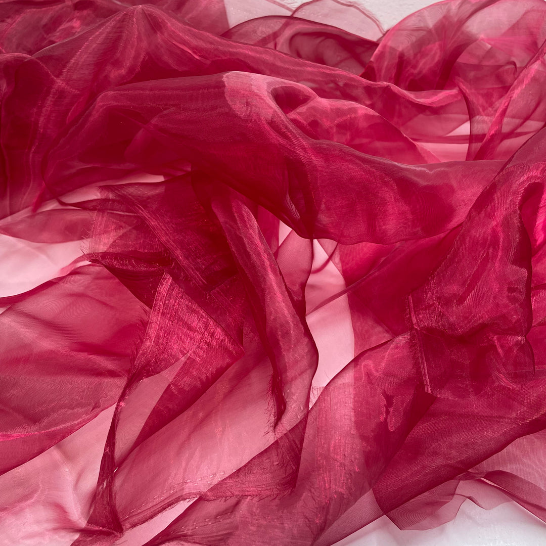 Cellophane Wrappers - Organza Poly Woven - Red - 2M Bundle (6826226778225)