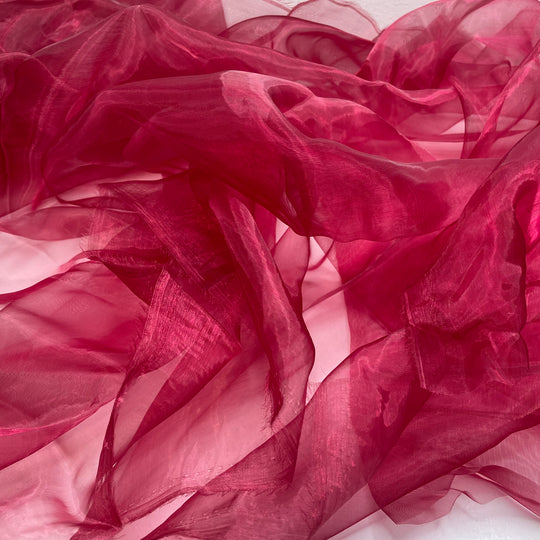 Cellophane Wrappers - Organza Poly Woven - Red - 2M Bundle (6826226778225)