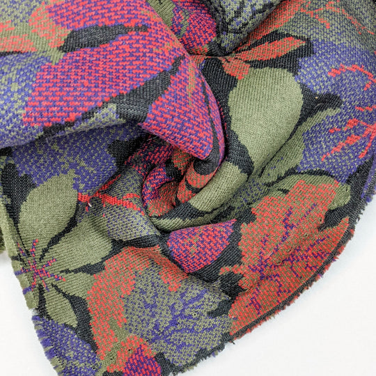NTF Dec 8 - Fleece Synthetic Knit - Black Multi Floral - 2M Bundle (6826273931377)