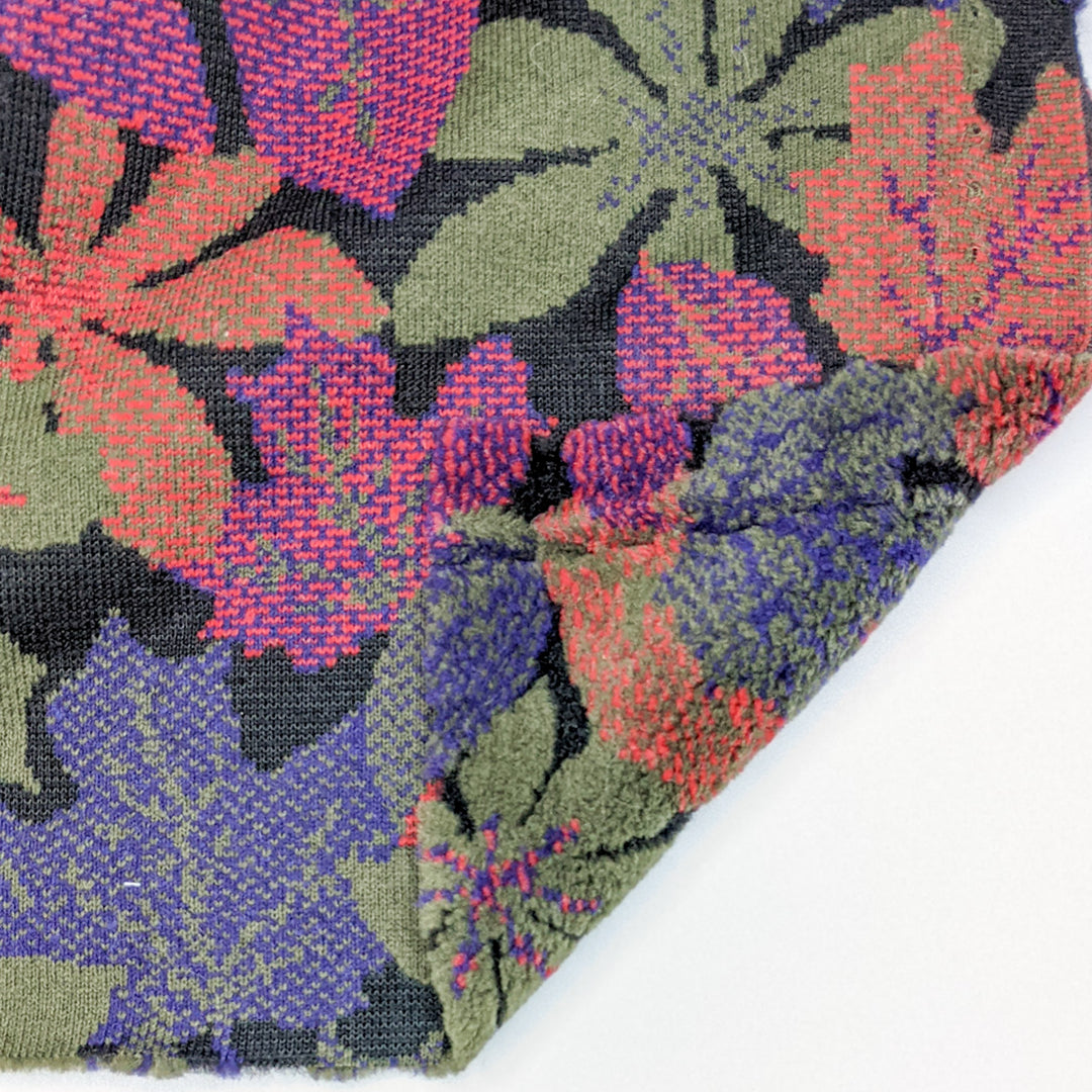 NTF Dec 8 - Fleece Synthetic Knit - Black Multi Floral - 2M Bundle (6826273931377)