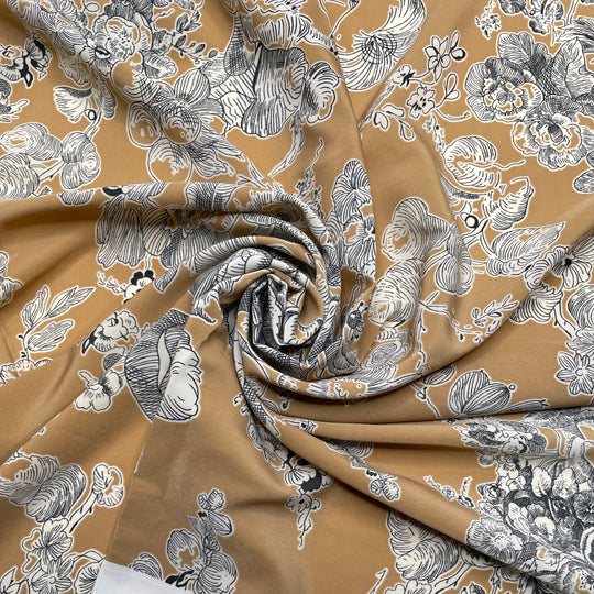 Botanical Illustration - Poly Woven - Beige Multi Floral - 1.05M Bundle (6826540957809)