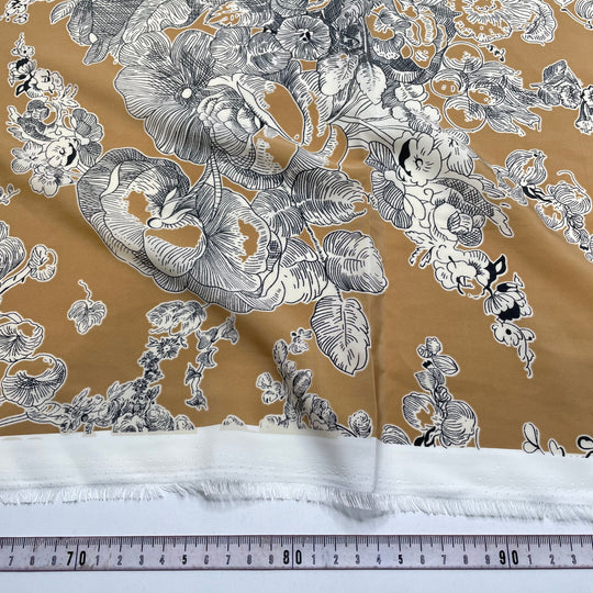 Botanical Illustration - Poly Woven - Beige Multi Floral - 1.05M Bundle (6826540957809)
