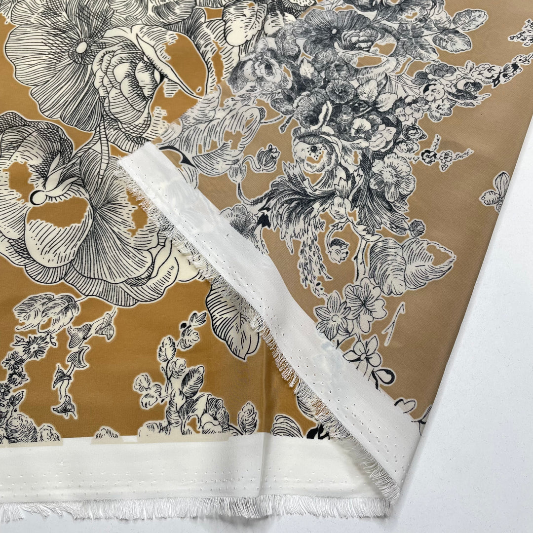 Botanical Illustration - Poly Woven - Beige Multi Floral - 1.05M Bundle (6826540957809)