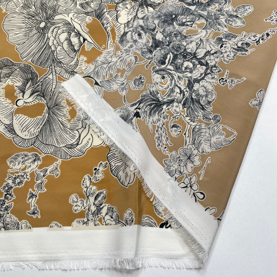 Botanical Illustration - Poly Woven - Beige Multi Floral - 1.05M Bundle (6826540957809)