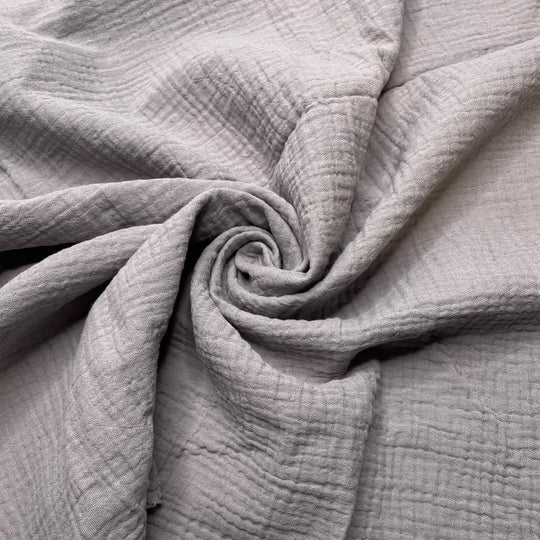 Cliffhanger - Double Gauze Cotton Woven - Grey - 0.95M Bundle (6826561699953)