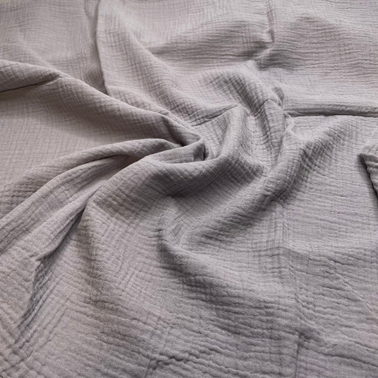 Cliffhanger - Double Gauze Cotton Woven - Grey - 0.95M Bundle (6826561699953)