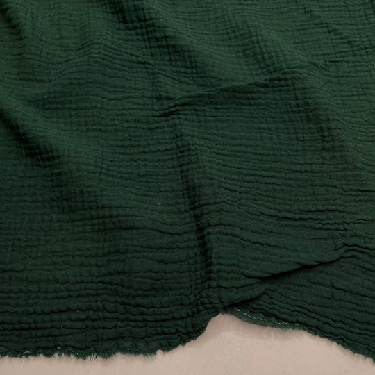 Plot Twist - Double Gauze Cotton Woven - Dark Green - 1.8M Bundle (6826561831025)