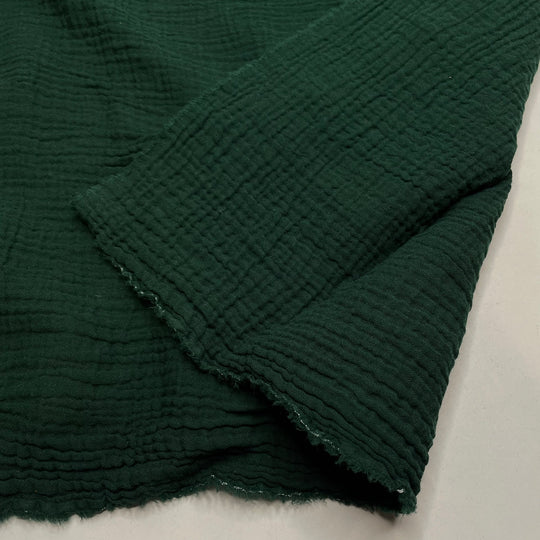 Plot Twist - Double Gauze Cotton Woven - Dark Green - 1.8M Bundle (6826561831025)