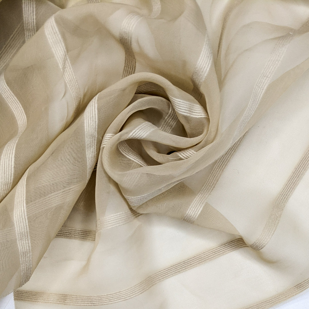 Noteworthy - Poly Woven - Light Beige Stripes - 1.5M Bundle