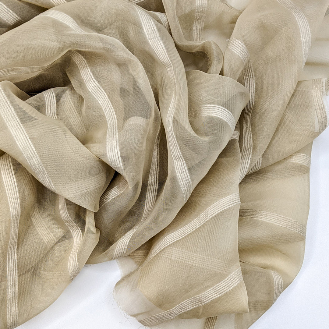 Noteworthy - Poly Woven - Light Beige Stripes - 1.5M Bundle