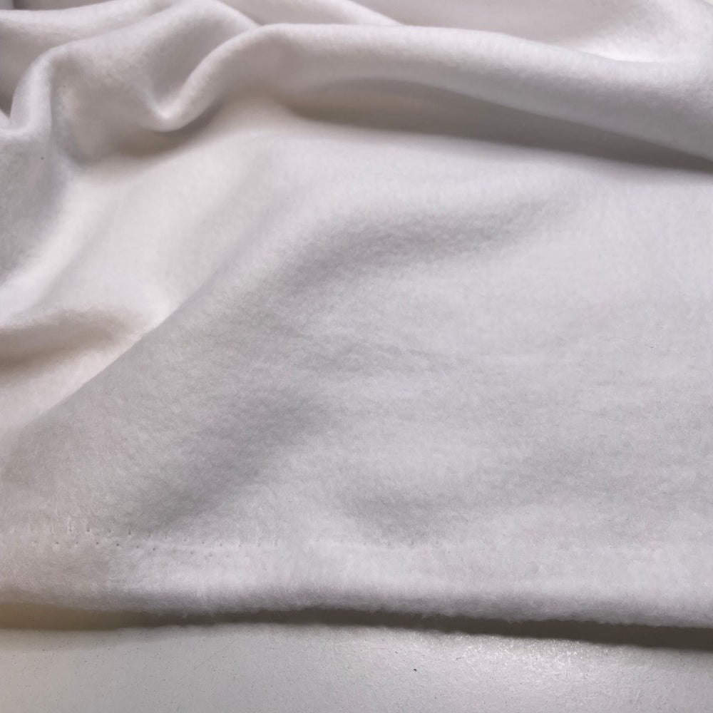 Fleece Was White As Snow - Fleece Poly Knit - White - 1.1M Bundle
