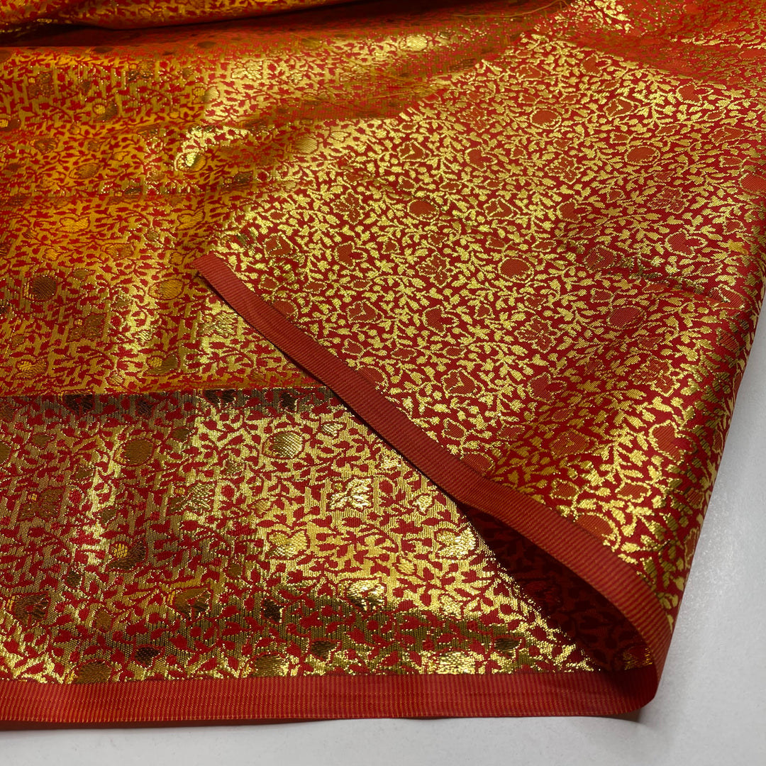All Dolled Up - Synthetic Woven - Orange/Gold Floral - 3.1M Bundle